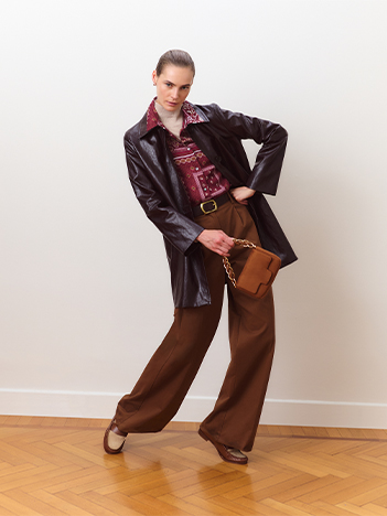 Pantalon ample à pinces